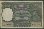 Load image into Gallery viewer, Reserve Bank of India, 100 Rupees, Calcutta, ND (1943), serial number B/39 607319
