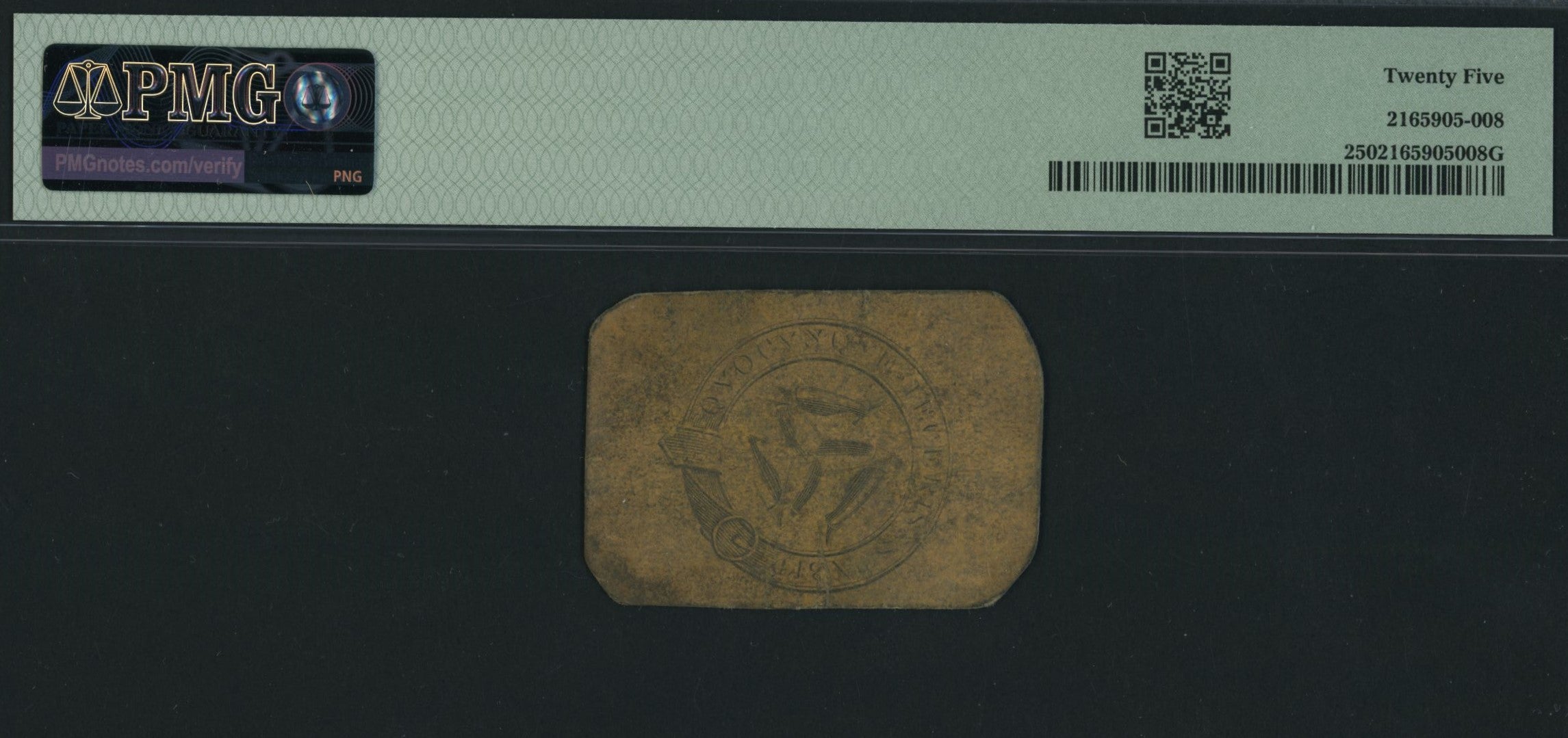 Isle of Man, Brawse Kirk Andreas  1/- Shilling (1814-16), serial number 3007,