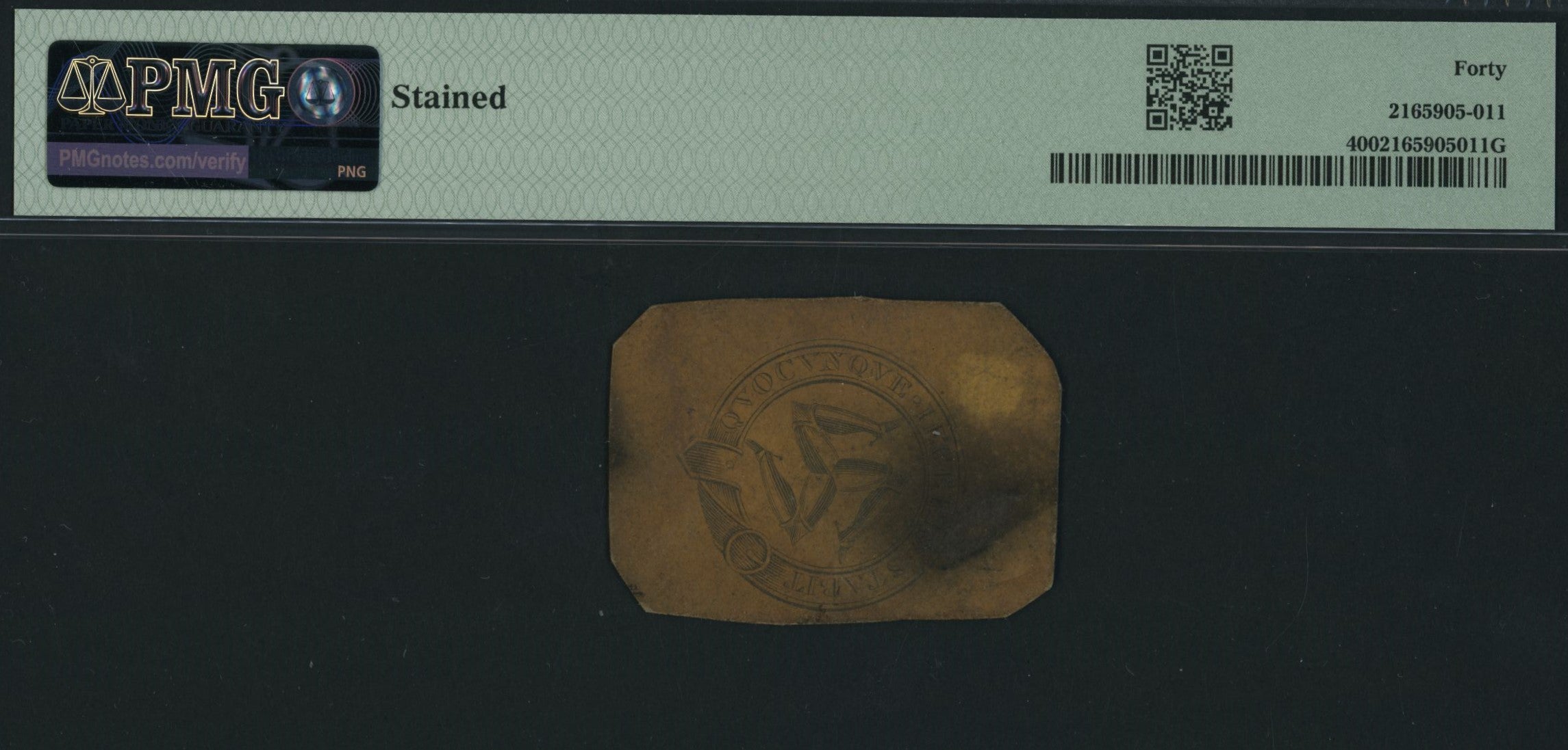 Isle of Man, Brawse Kirk Andreas  1/- Shilling (1814-16), serial number 387