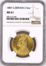 将图片加载到图库查看器，Victoria, 'Golden Jubilee' Two Pounds, 1887
