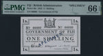 Load image into Gallery viewer, Government of Fiji, *TOP POP* specimen 1/- Shilling, 1st January 1942 emergency issue, serial number 00000
