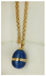 将图片加载到图库查看器，Fabergé ‘Queen’s 80th Birthday Celebration’ Pendant and Chain in 18K Gold, No. 25 of 26

