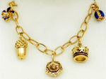 将图片加载到图库查看器，Fabergé ‘Queen’s 80th Birthday Celebration’ Charm Bracelet in 18K Gold, No. 16 of 50
