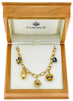 将图片加载到图库查看器，Fabergé ‘Queen’s 80th Birthday Celebration’ Charm Bracelet in 18K Gold, No. 15 of 50
