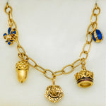 将图片加载到图库查看器，Fabergé ‘Queen’s 80th Birthday Celebration’ Charm Bracelet in 18K Gold, No. 15 of 50
