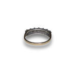 Load image into Gallery viewer, 1985 Seven-Stone Diamond Ring in 9K Gold, Size O
