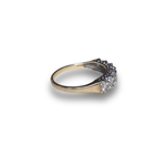 Load image into Gallery viewer, 1985 Seven-Stone Diamond Ring in 9K Gold, Size O
