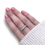 Load image into Gallery viewer, 1985 Seven-Stone Diamond Ring in 9K Gold, Size O
