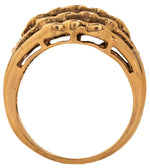将图片加载到图库查看器，Diamond Cluster Ring in 9K Gold, Size P
