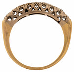 Load image into Gallery viewer, Vintage Two-Row Diamond Ring in 18K Gold, Size M
