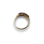 Load image into Gallery viewer, Mid-Century Sapphire and Diamond Ring in 18K Gold, Size Q–R
