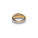 Load image into Gallery viewer, Victorian Diamond Boat Ring in 18K Gold, Antique 1883 Chester, Size O–P
