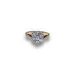 Load image into Gallery viewer, Early 20th Century Diamond Daisy Cluster Ring in 18K Gold, Size N–O
