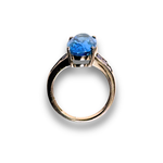 Load image into Gallery viewer, Blue Topaz and Iolite Cocktail Ring in 9K Gold, Size K
