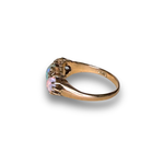 将图片加载到图库查看器，Opal and Diamond Ring in 15–18K Gold, Size K

