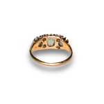 将图片加载到图库查看器，Opal and Diamond Ring in 15–18K Gold, Size K
