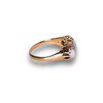 将图片加载到图库查看器，Opal and Diamond Ring in 15–18K Gold, Size K
