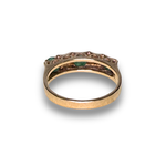 Load image into Gallery viewer, Emerald and Diamond Ring in 9K Gold, Size M
