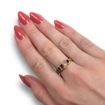 Load image into Gallery viewer, Victorian ‘REGARD’ Six-Stone Ring in 15K Gold, Size T
