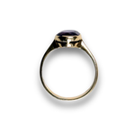 将图片加载到图库查看器，Amethyst Solitaire Ring in 18K Gold, Size K
