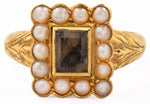 Load image into Gallery viewer, William Griffiths &amp; Sons Hairwork and Pearl Ring, 1921
