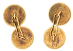 Load image into Gallery viewer, Early 20th-Century Essex Crystal Spaniel Cufflinks in Gold
