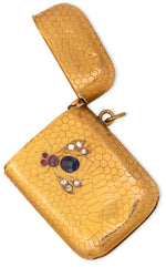 Load image into Gallery viewer, Gold, Diamond, Sapphire and Ruby Bee Vesta Case
