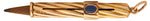 Load image into Gallery viewer, Alexander Treiden Gold and Sapphire Propelling Pencil Holder, circa 1885–1914
