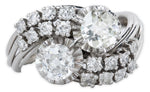 将图片加载到图库查看器，Early 20th-Century Diamond ‘Moi et Toi’ Ring in Platinum
