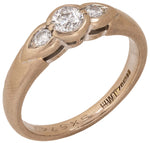 Load image into Gallery viewer, Diamond Three-Stone Ring in 18K White Gold
