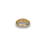 Load image into Gallery viewer, Victorian Mourning Ring in 18K Gold, Size P
