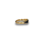 Load image into Gallery viewer, Victorian Mourning Ring in 18K Gold, Size P
