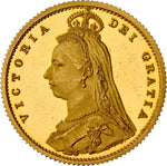 Load image into Gallery viewer, Victoria, 'Jubilee Head' Proof Half-Sovereign, 1887
