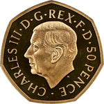 Load image into Gallery viewer, Charles III, Memorial Gold Proof 50p, 2022
