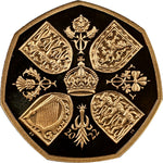Load image into Gallery viewer, Charles III, Memorial Gold Proof 50p, 2022
