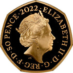将图片加载到图库查看器，Elizabeth II, 'Innovation in Science' Gold Proof 50p, 2022 - Alan Turing
