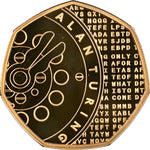 将图片加载到图库查看器，Elizabeth II, 'Innovation in Science' Gold Proof 50p, 2022 - Alan Turing
