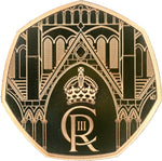Load image into Gallery viewer, Charles III, Coronation Gold Proof 50p, 2023
