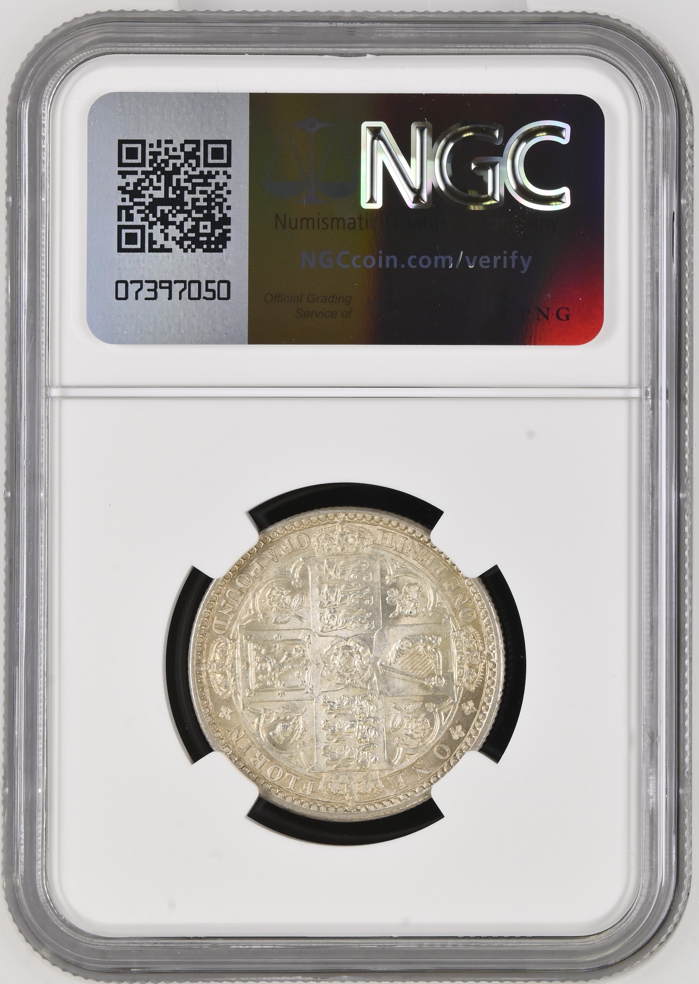 Victoria, 'Godless' Florin, 1849 WW