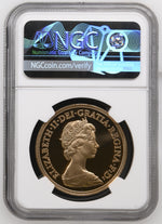 将图片加载到图库查看器，Elizabeth II, Gold Proof Five Pounds, 1980
