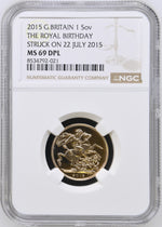 Load image into Gallery viewer, Elizabeth II, SOTD Sovereign, 22 July 2015
