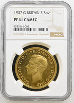 Load image into Gallery viewer, George VI, Proof Five Pounds, 1937
