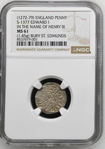 Load image into Gallery viewer, MS61 | *Top Pop* | Edward I, in the name of Henry III, Penny, 1272-1278
