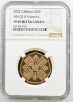 Load image into Gallery viewer, Charles III, Memorial Gold Proof 50p, 2022
