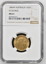 将图片加载到图库查看器，Victoria, 'Young Head' Sovereign, 1886 M Melbourne
