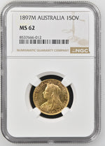 Load image into Gallery viewer, Victoria, 'Old Head' Sovereign, 1897 M Melbourne
