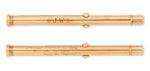 Load image into Gallery viewer, The Historically-Important and Sportingly-Fascinating Edwardian 10ct Rose-Gold Combination Dip-Pen and Propelling Pencil, by Sampson Mordan &amp; Co
