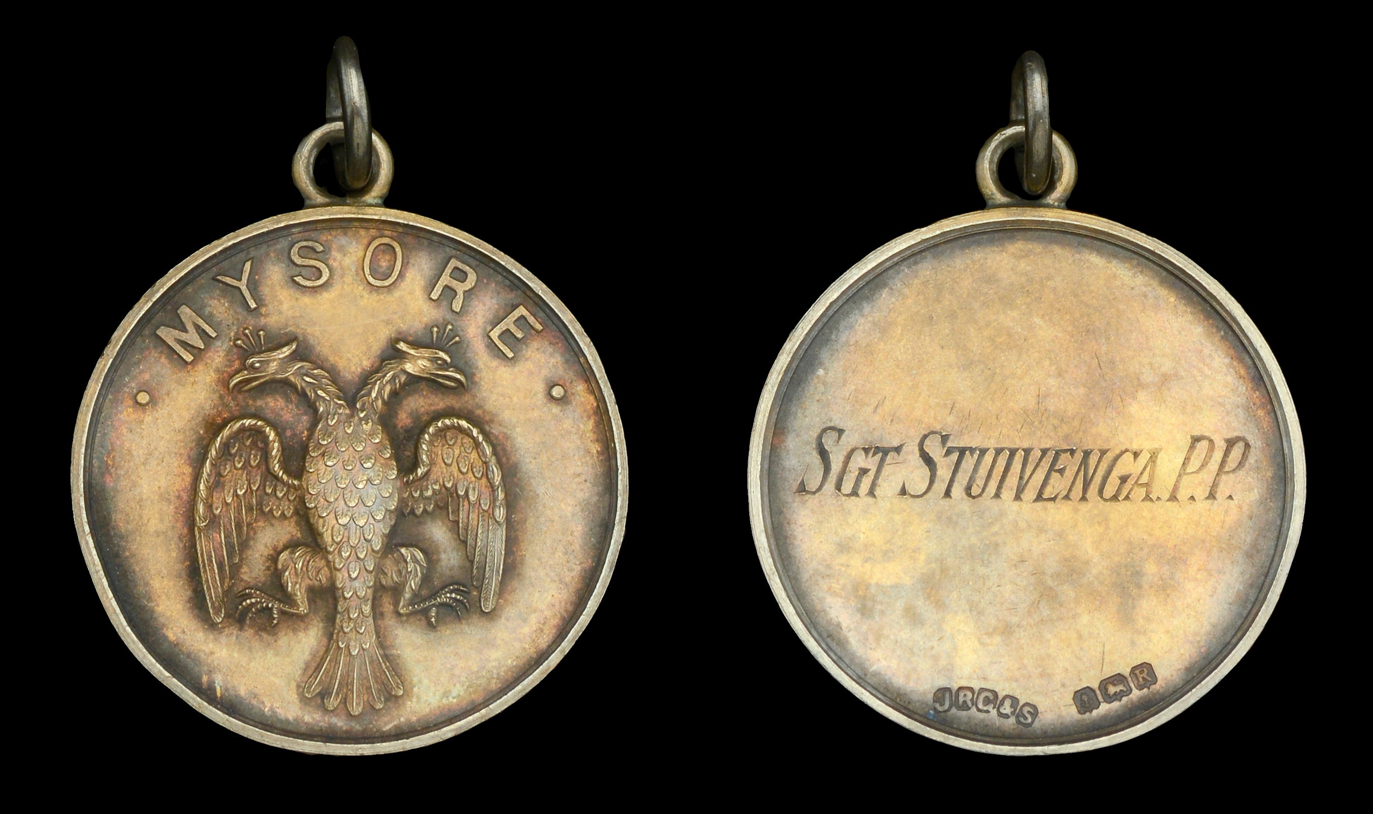 No. 129 (Mysore) Squadron RAF hallmarked silver medallion