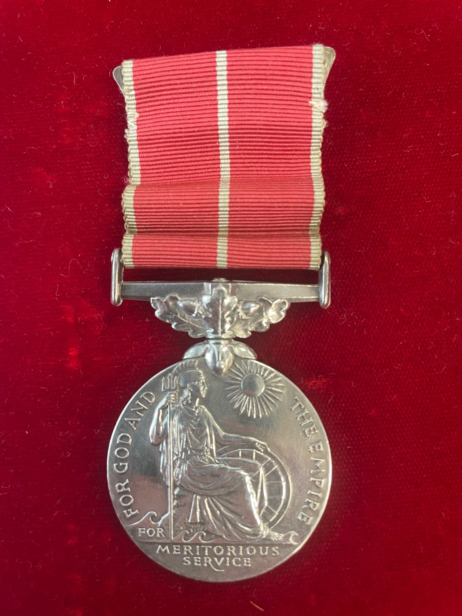 A 1945 B.E.M. awarded to Chief Motor Mechanic E. J. Dunn, Royal Navy
