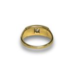 Load image into Gallery viewer, Victorian Pearl and Diamond Three-Stone Ring in 18K Gold
